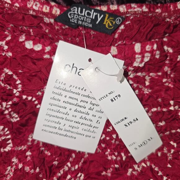 Chaudry KC Sports Silk Bohemian Midi Skirt Size Large - Picture 5 of 6